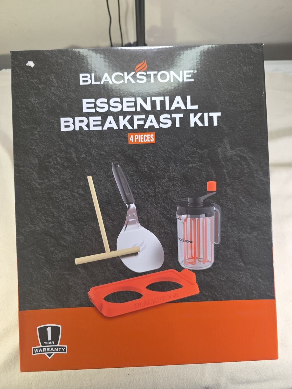 Blackstone Essential Breakfast Kit Unisex OS Orange Excellent 4 Piece Set